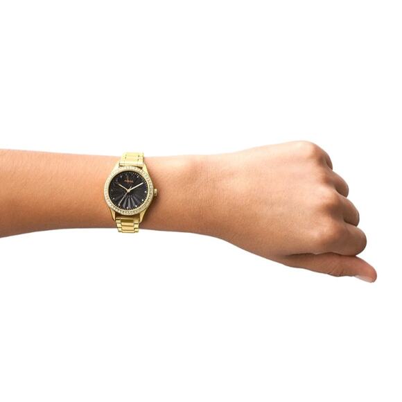 Fossil BQ3759 Rye Three-Hand Gold-Tone Stainless Steel Watch - Picture 5 of 8